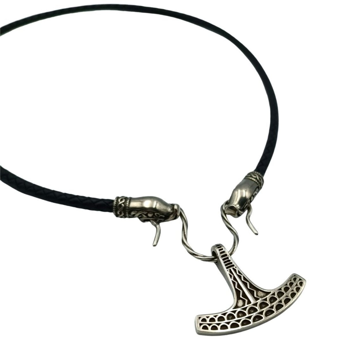 Ukko Mjolnir replica pendant Norse necklace Silver 925