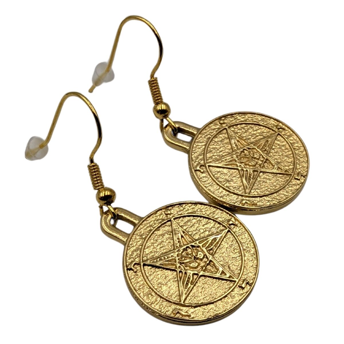 Baphomet symbol earrings