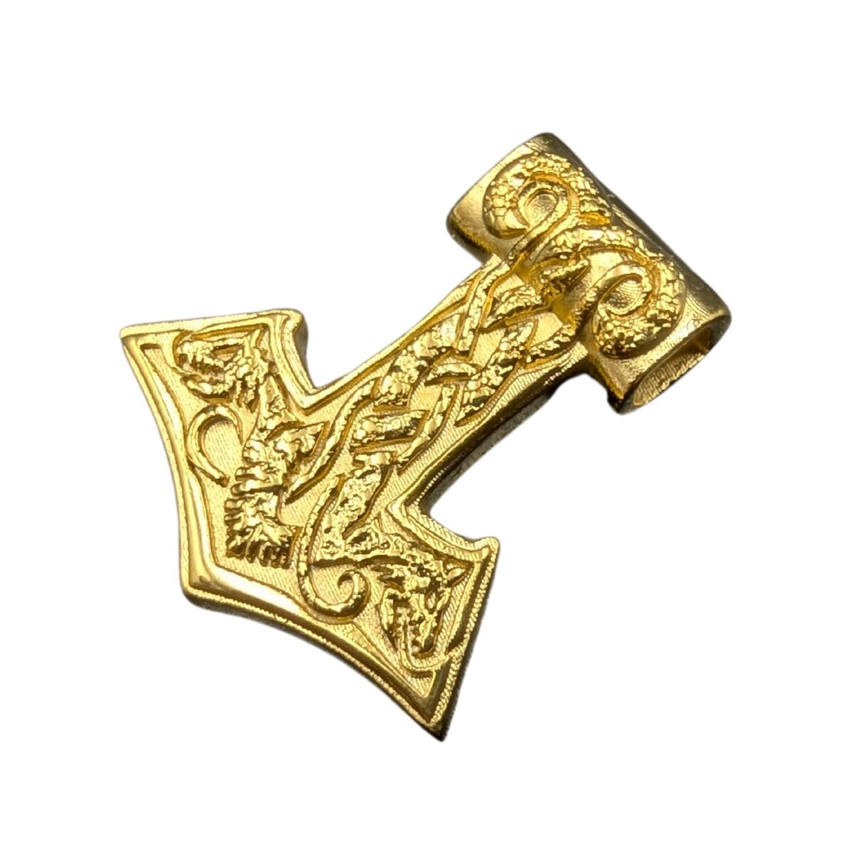 World Serpent Mjolnir pendant