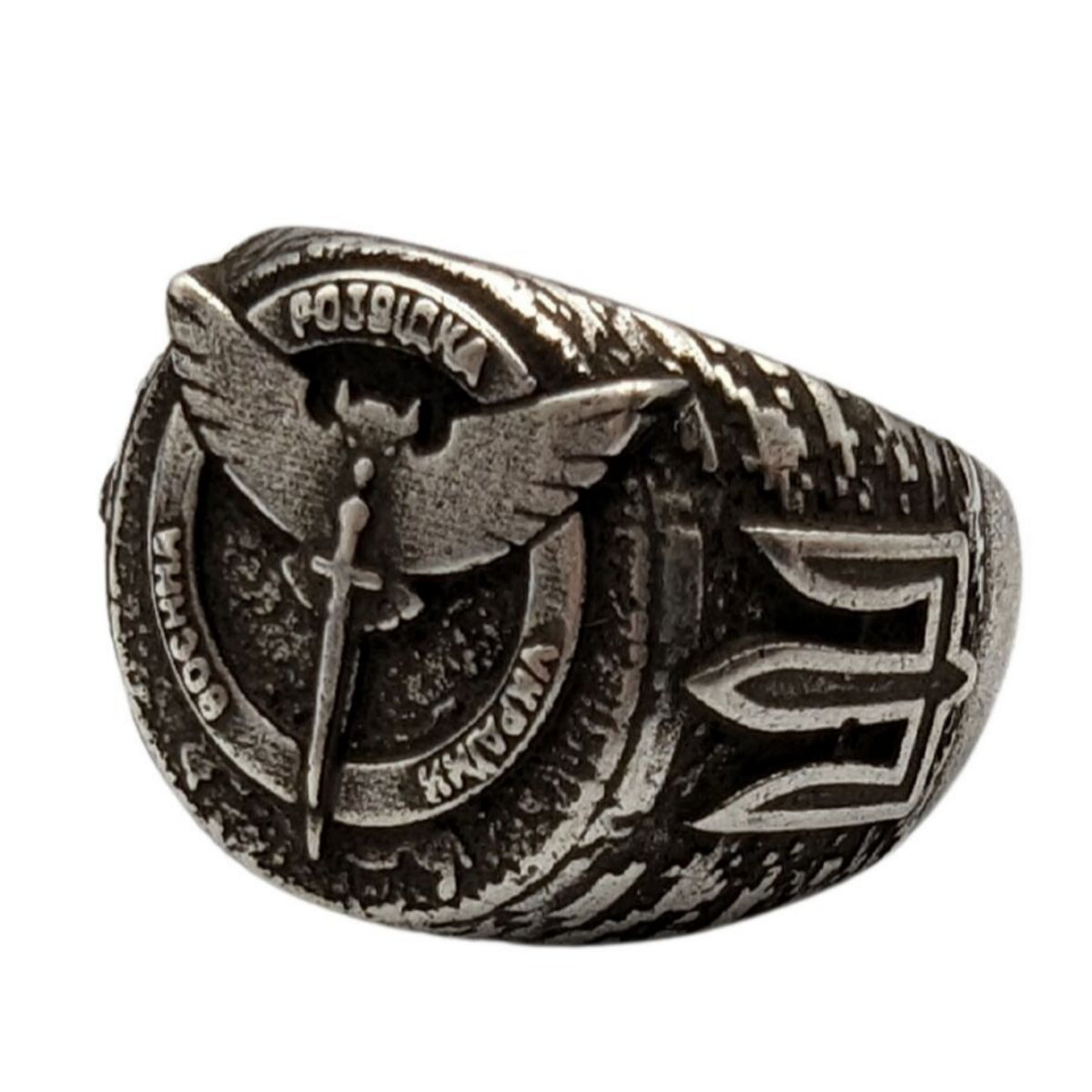 Military Intelligence ring 6 US Silver plating