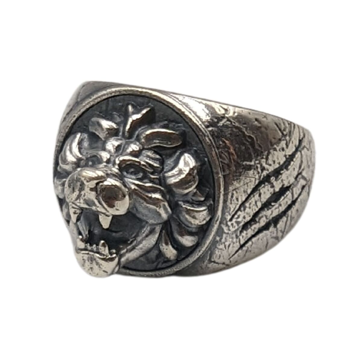 Lion signet ring 6 US Silver 925