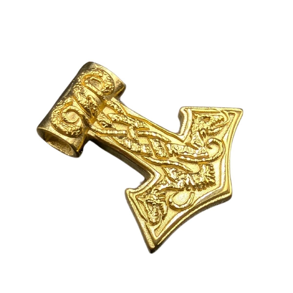 World Serpent Mjolnir pendant