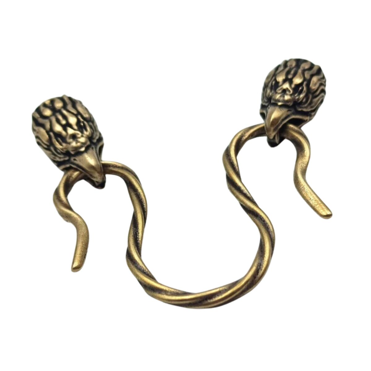 Great Eagle clasp for necklace Omega type Bronze