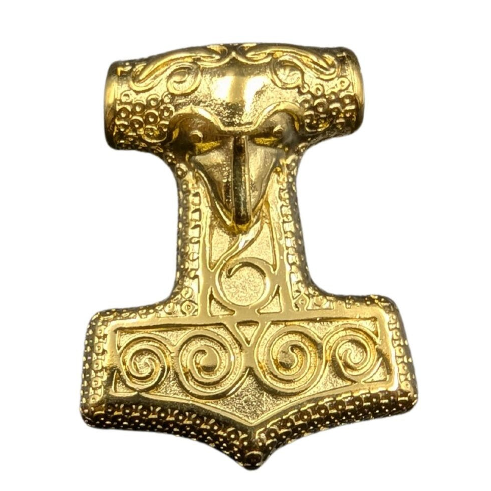 Mjolnir from Skane pendant Gold plating