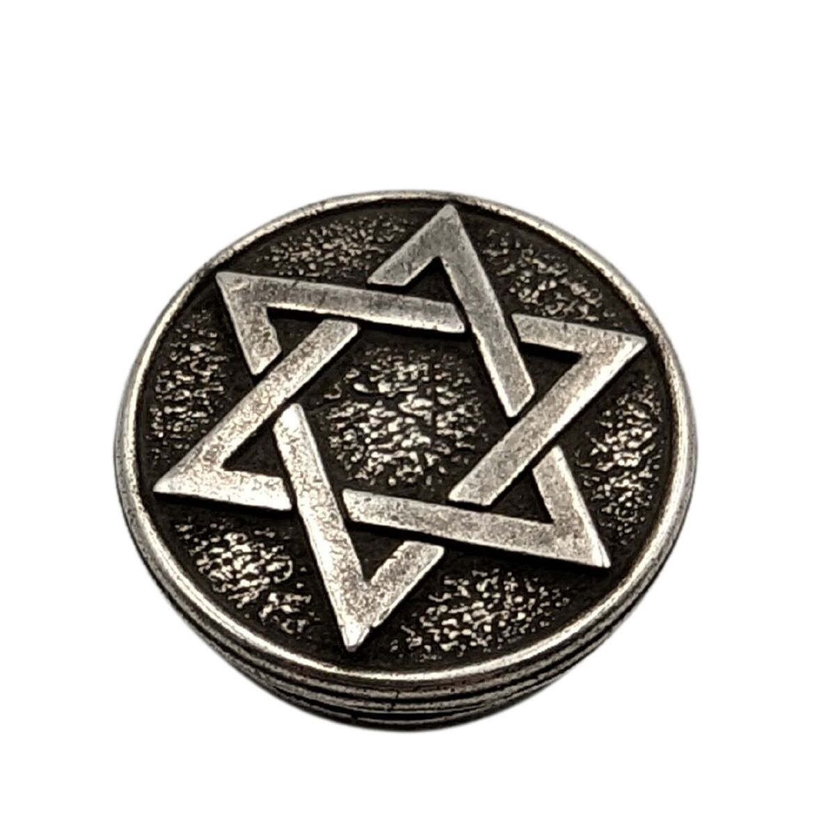 Star of David paracord bead Silver plated
