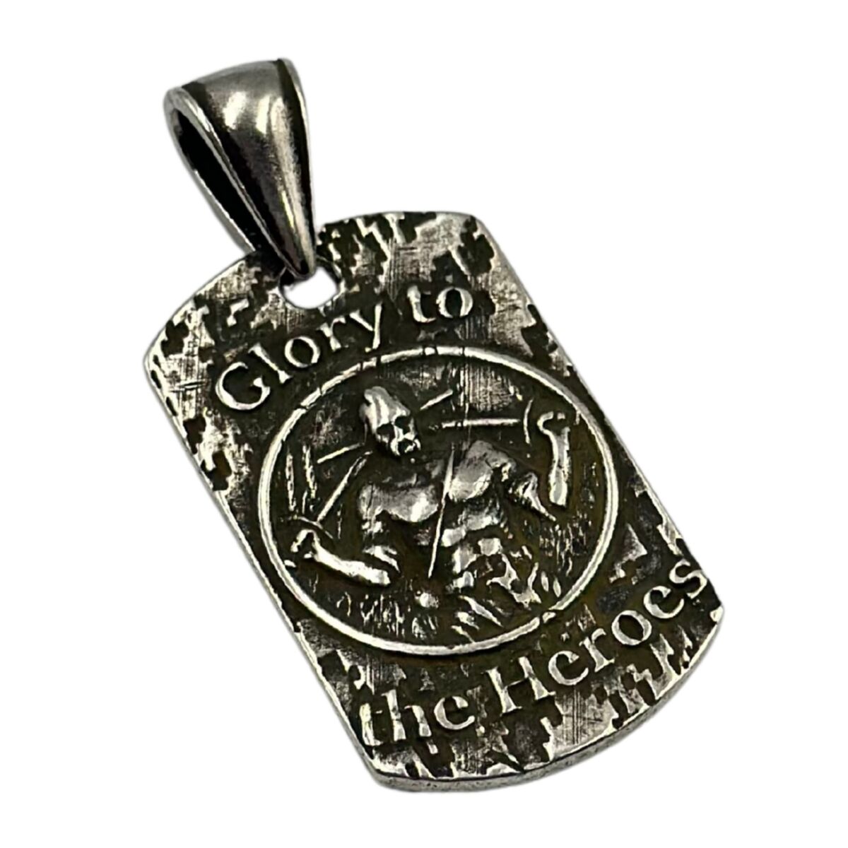 Ukrainian cossack pendant Silver plating