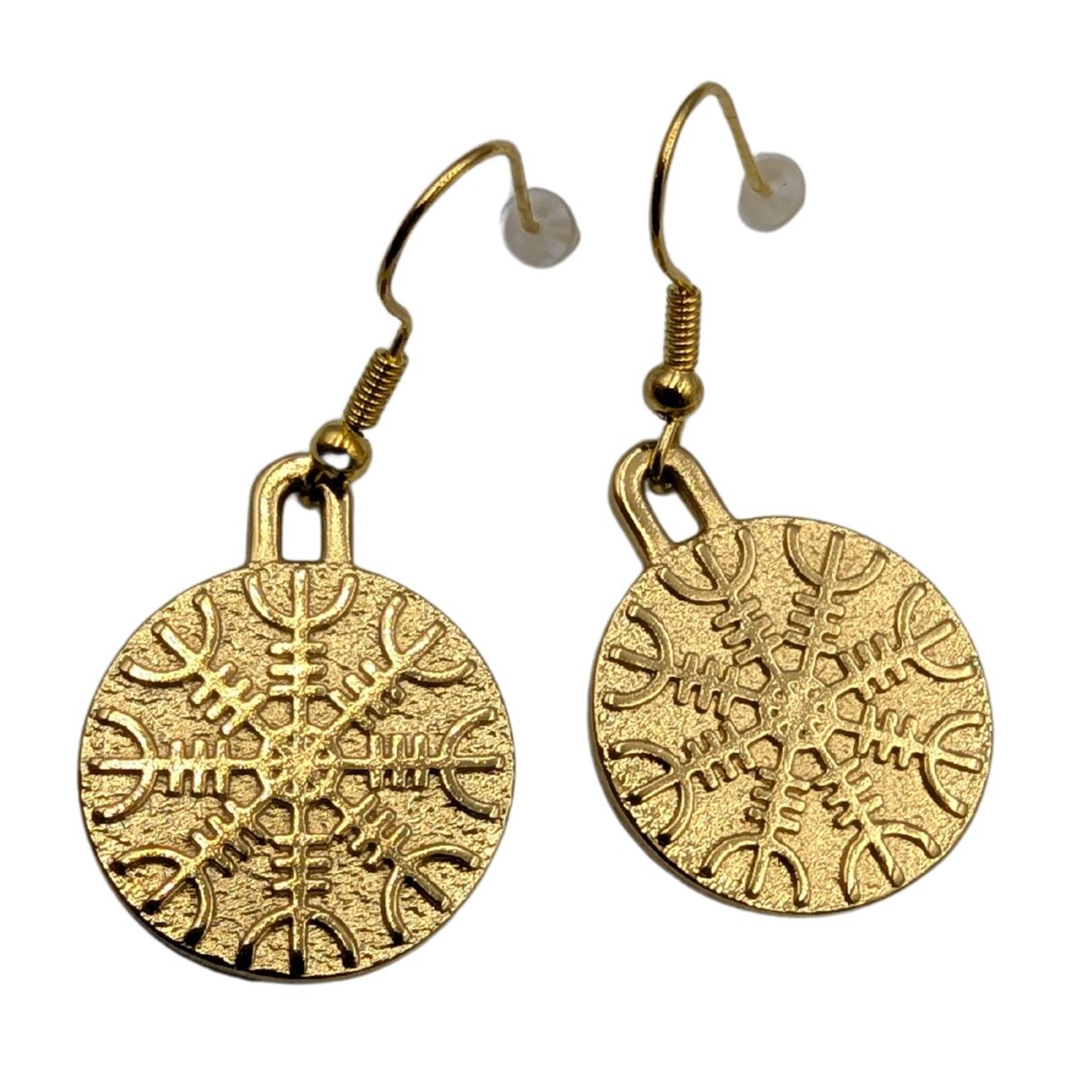 Helm of Awe earrings Gold plating