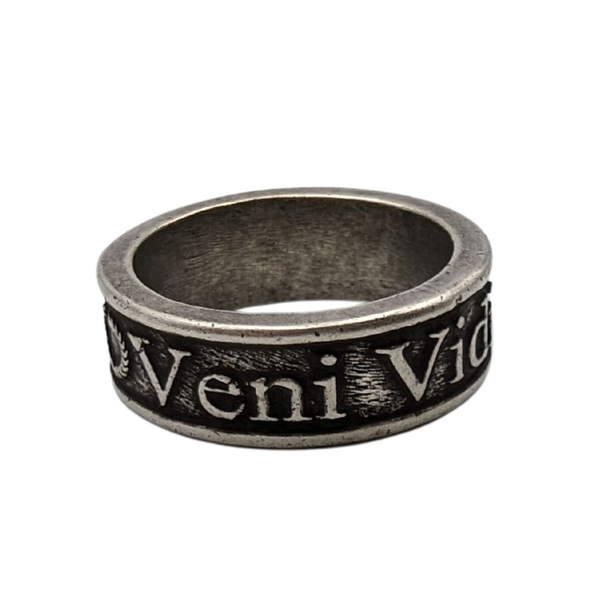 Veni Vidi Vici Roman ring 6 US Silver plating