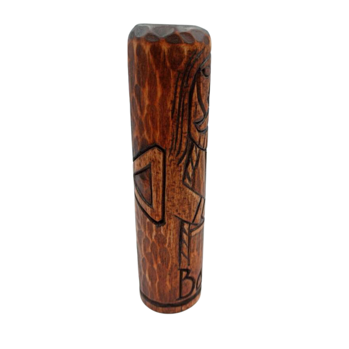 Baldr wood carved statue