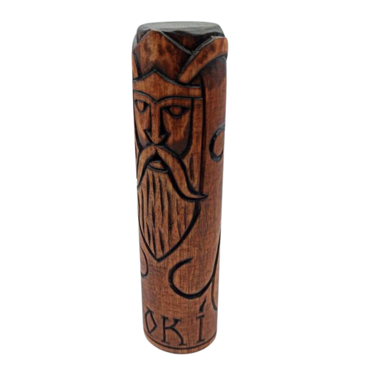 Loki wood carved figurine