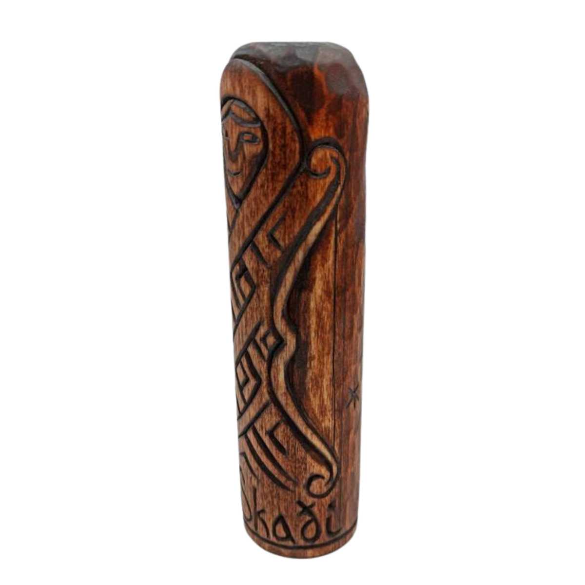 Skadi wooden statue