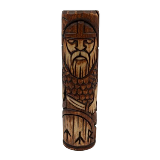 Tyr wood carved figurine