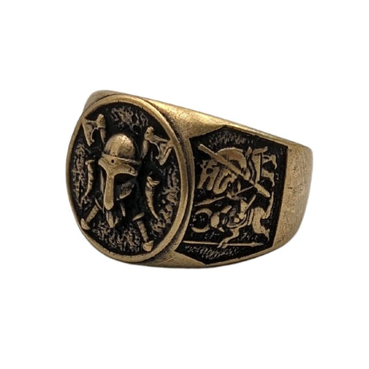 Viking warrior signet ring