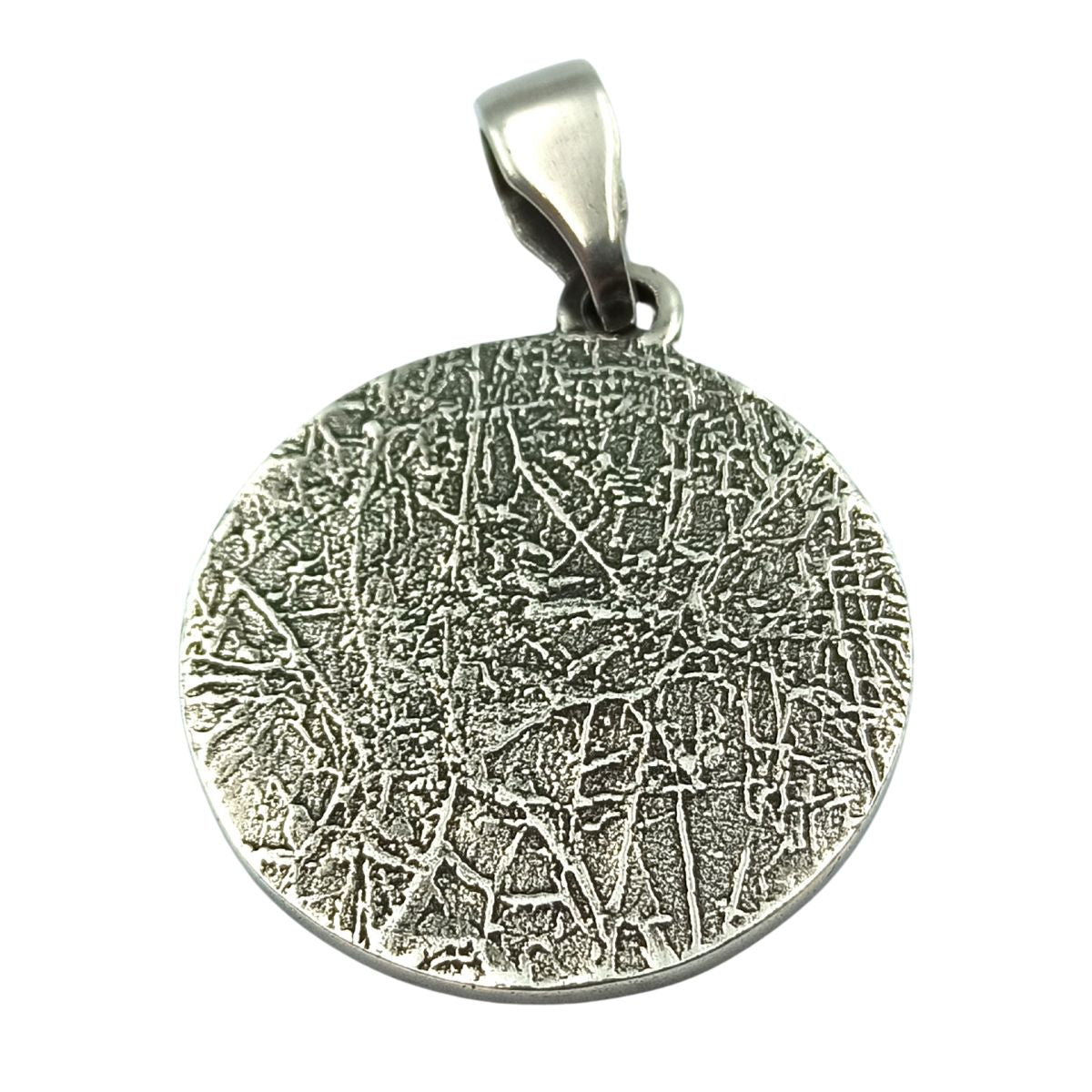 Valknut in circle of Elder Futhark runes pendant
