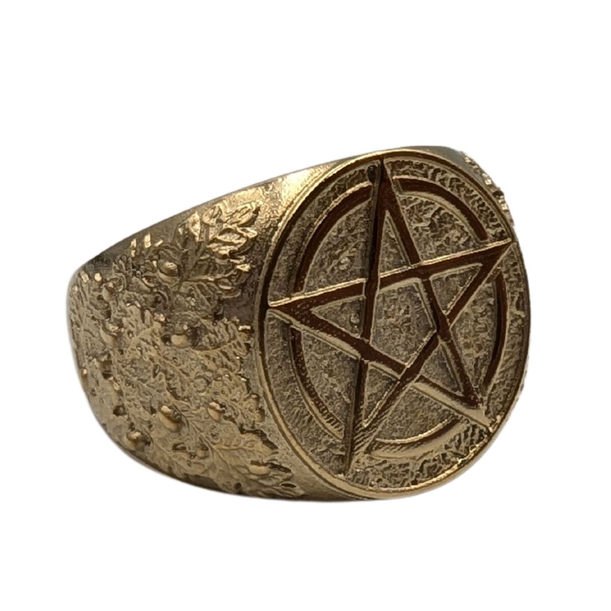Wiccan pentacle ring