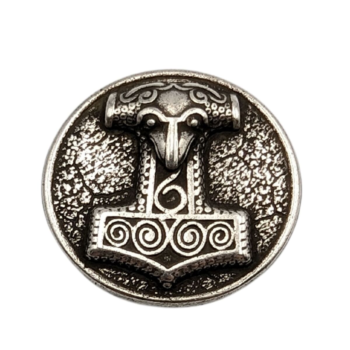 Mjolnir paracord bead Silver plated