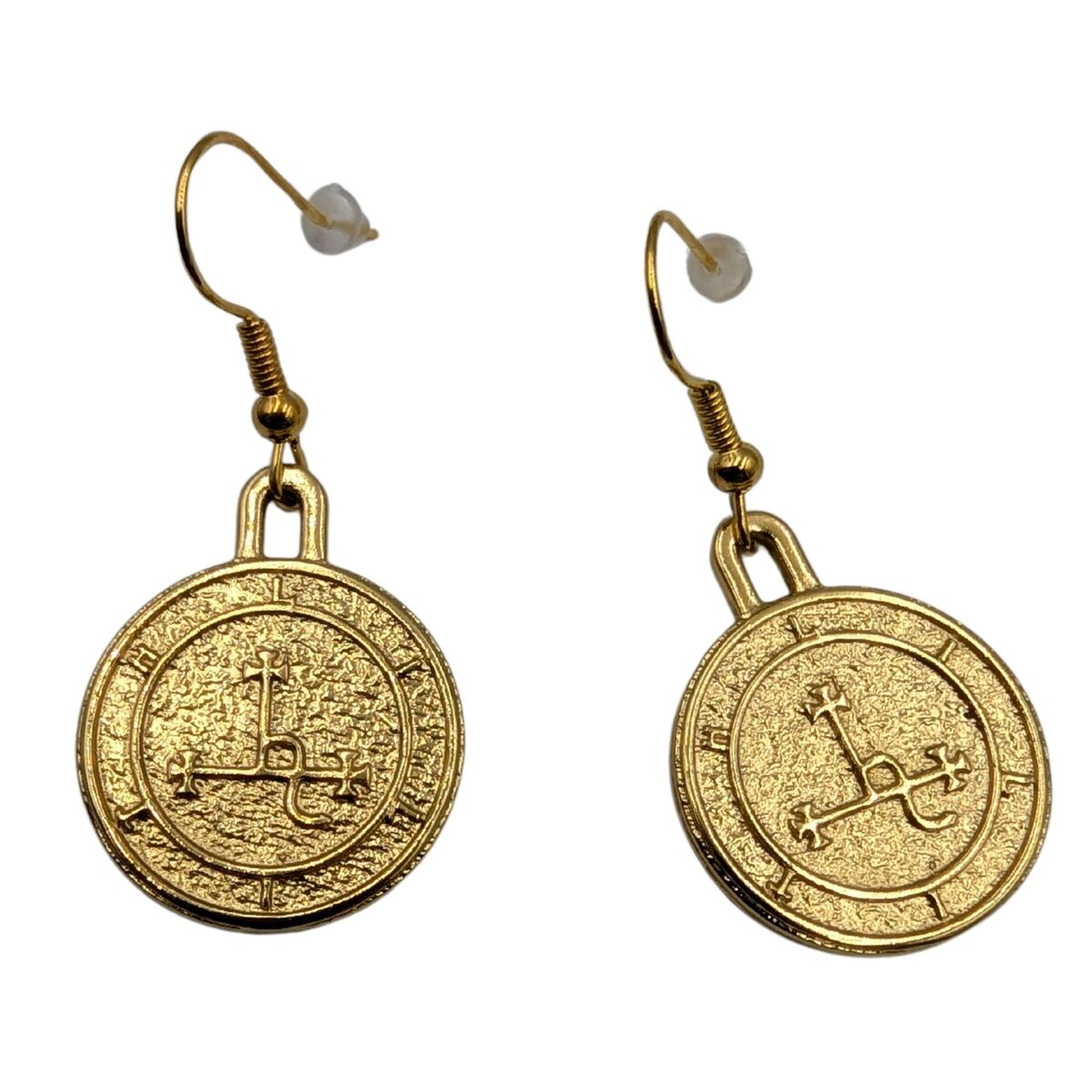 Lilith sigil earrings Gold plating