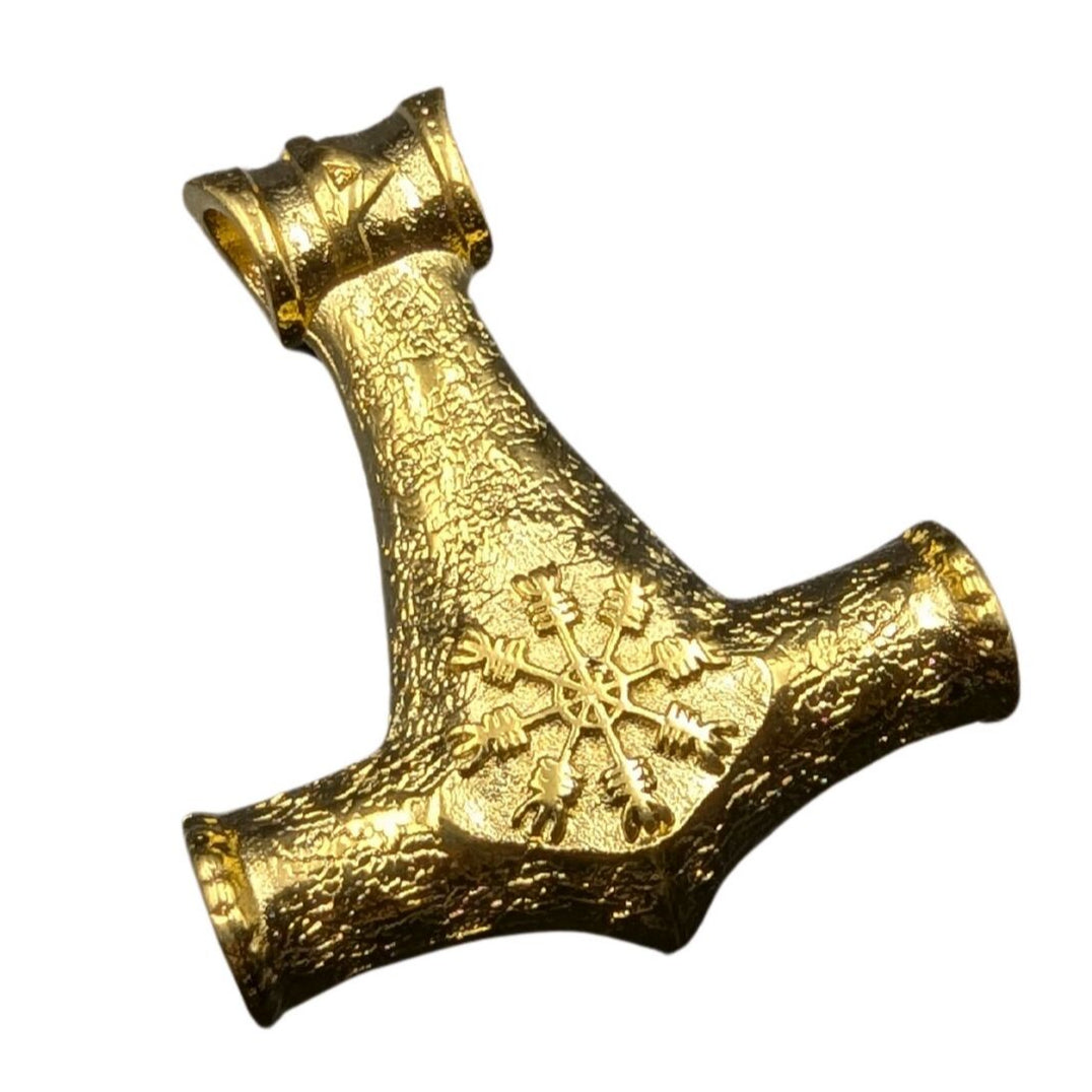 Mjolnir pendant with runes