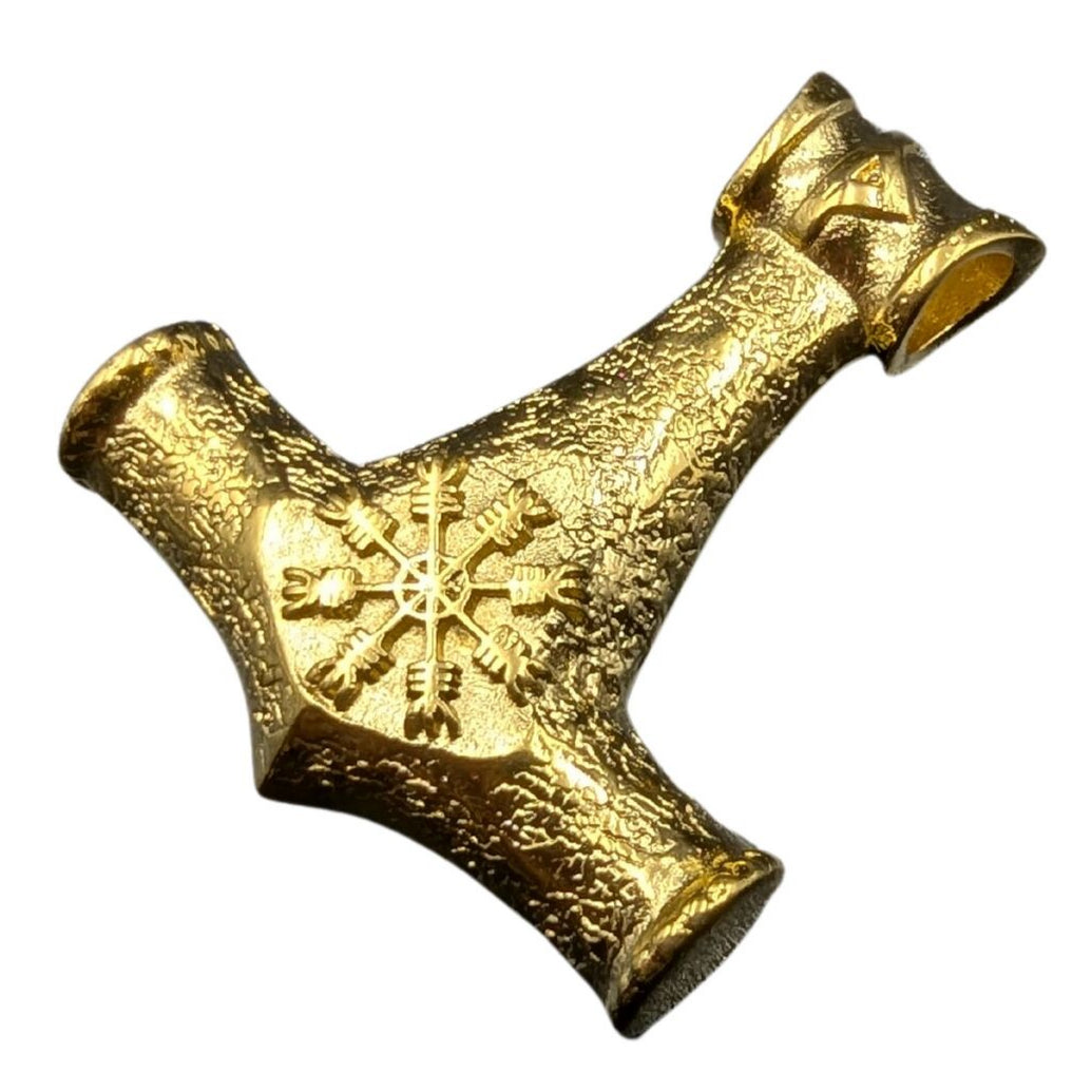 Mjolnir pendant with runes