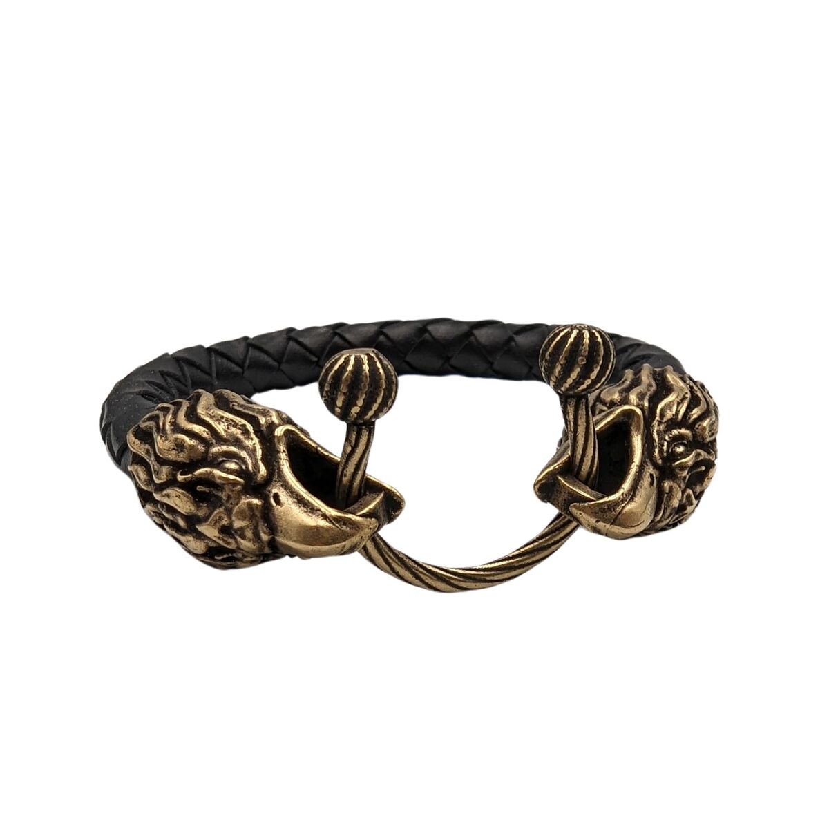 Eagle leather bracelet