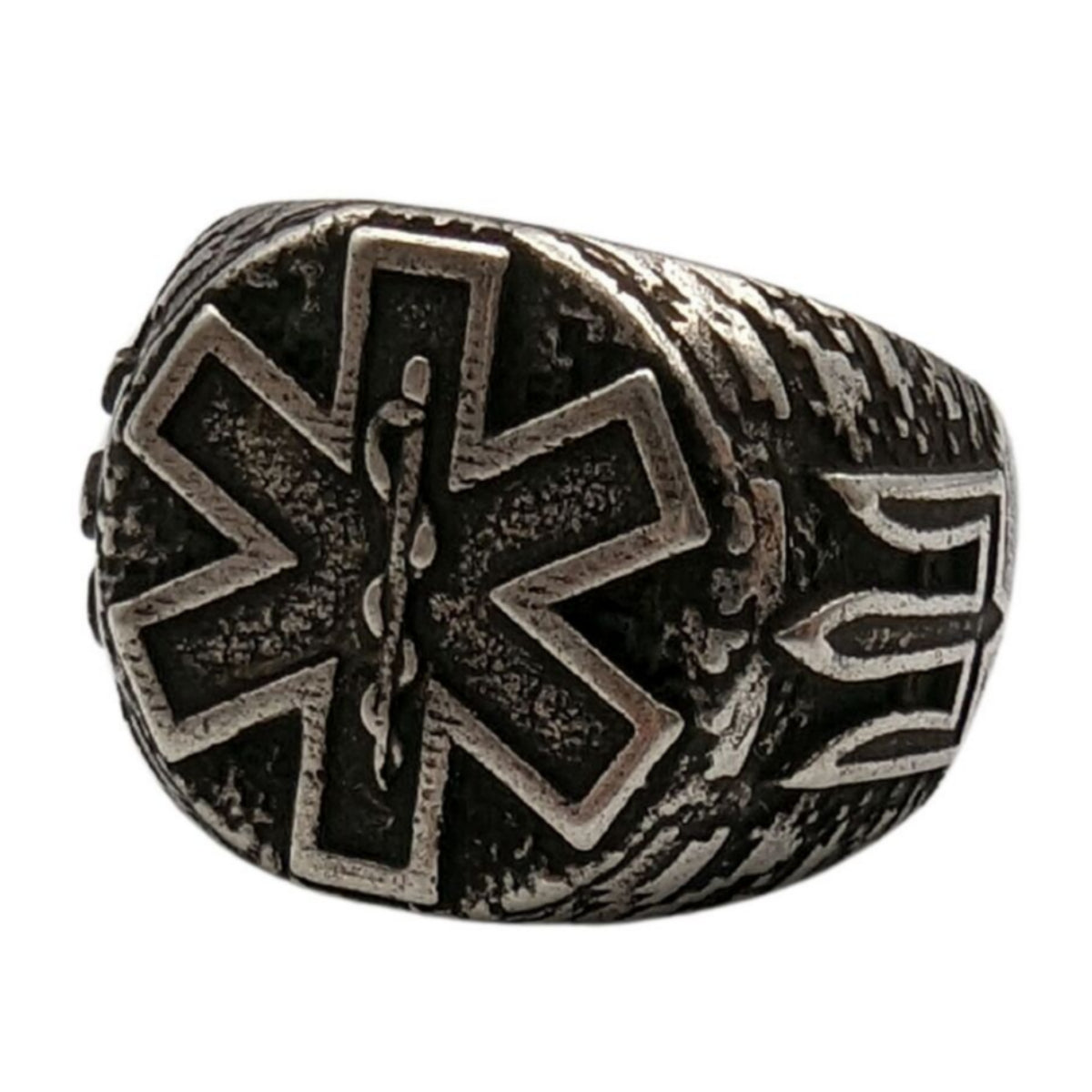 Tactical medic ring 6 US Silver plating