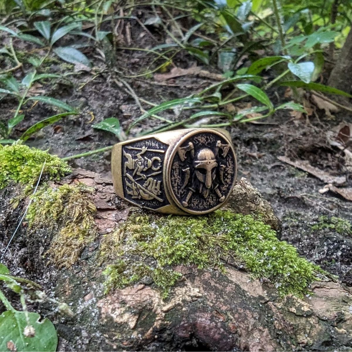 Viking warrior signet ring