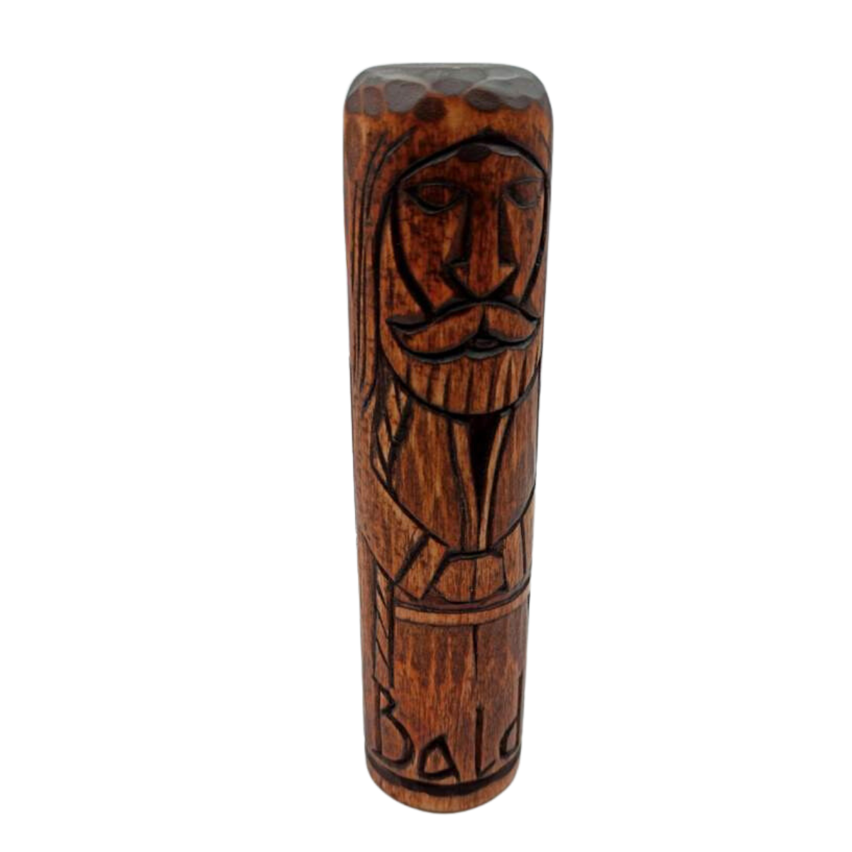 Baldr wood carved statue