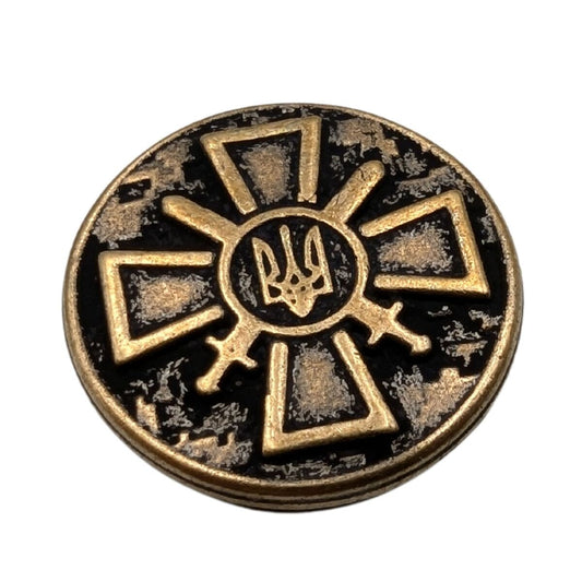 Land Forces of Ukraine paracord bead Bronze