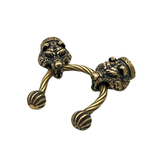 Viking bear head necklace clasp U - type Bronze