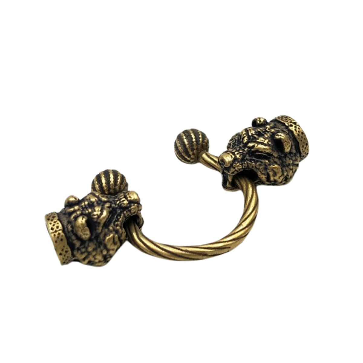 Viking bear head necklace clasp