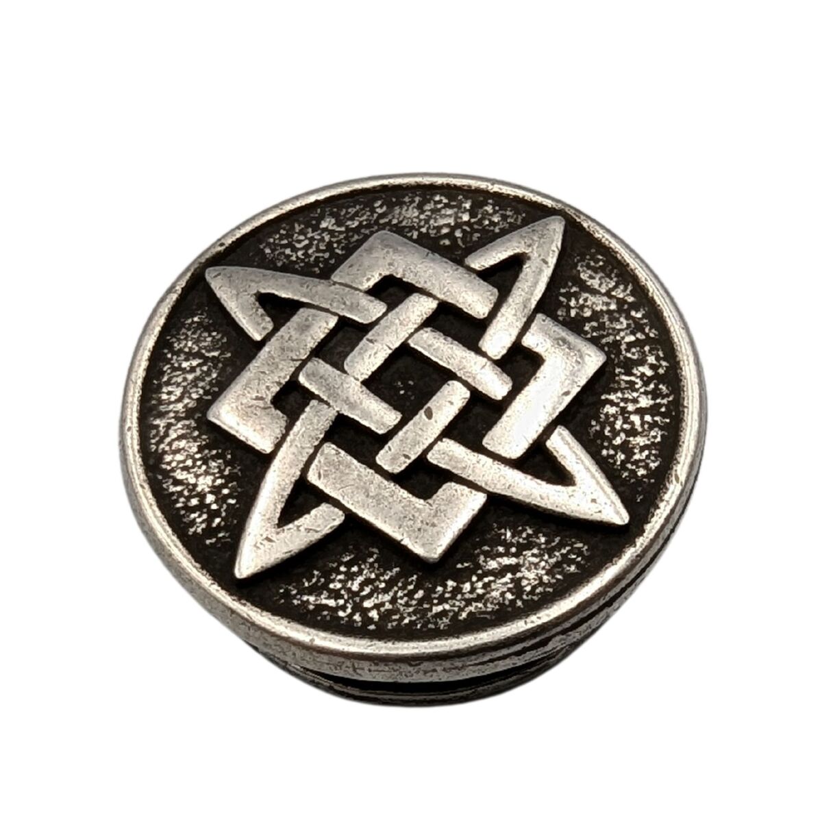 God Svarog paracord bead Silver plated