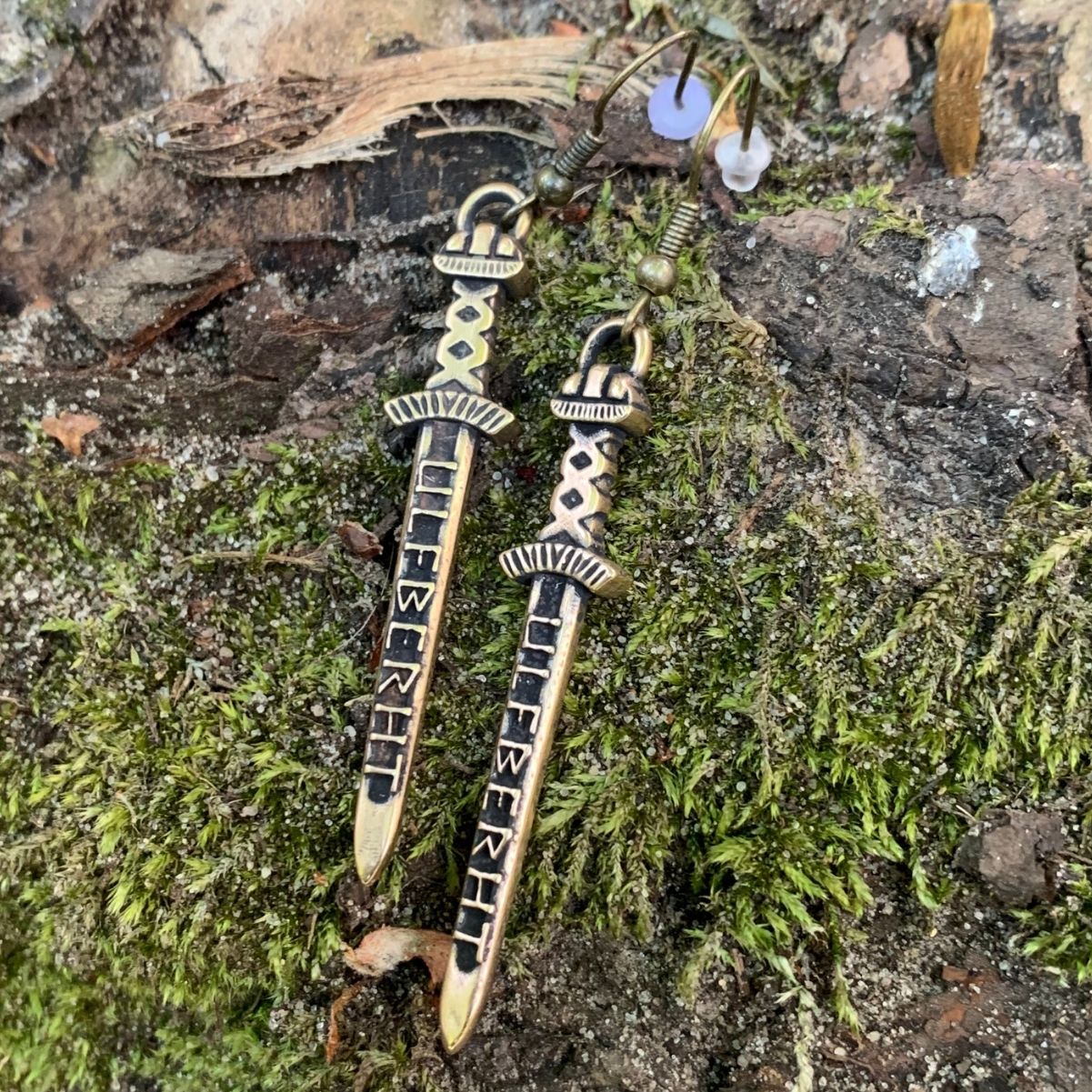 Ulfberht sword earrings