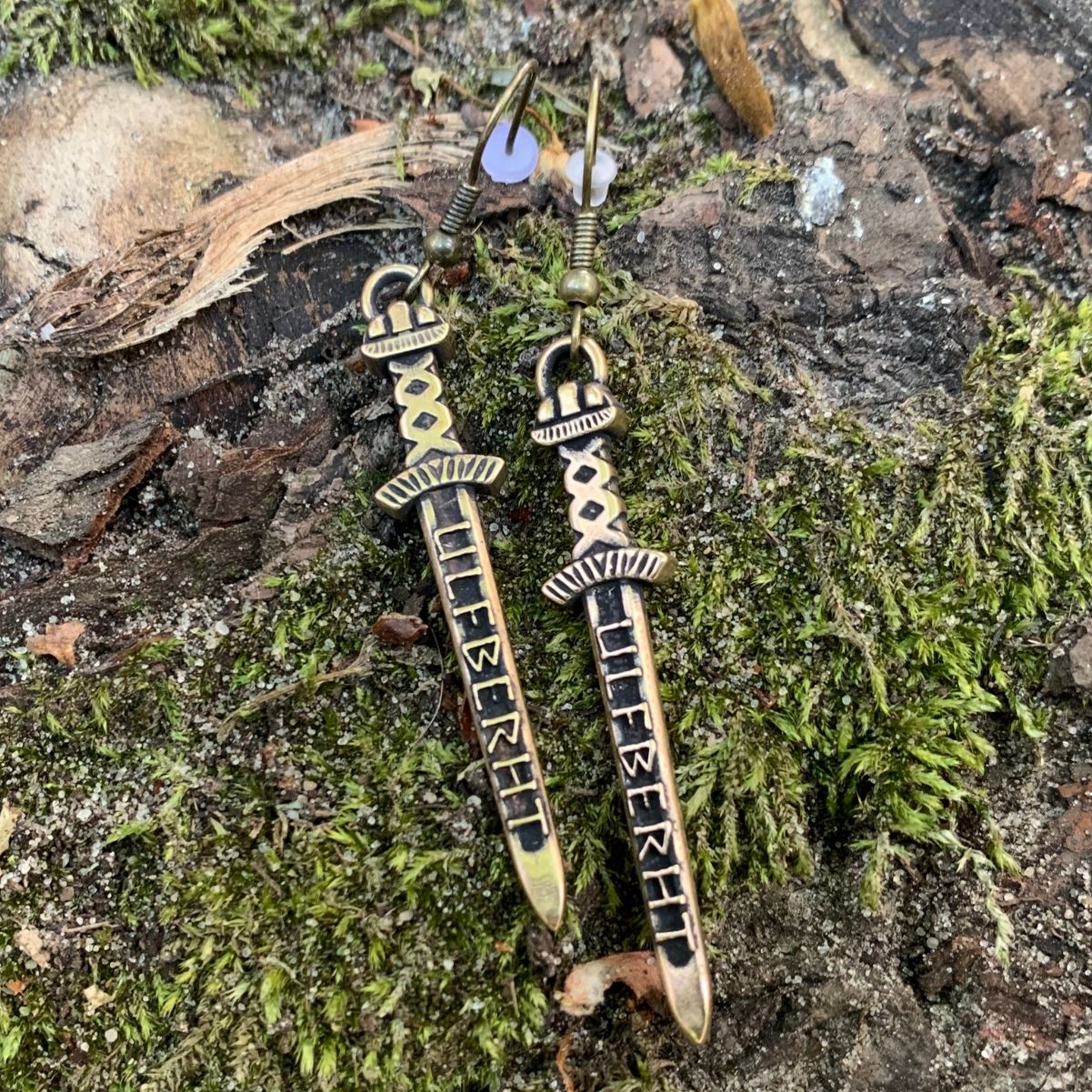 Ulfberht sword earrings
