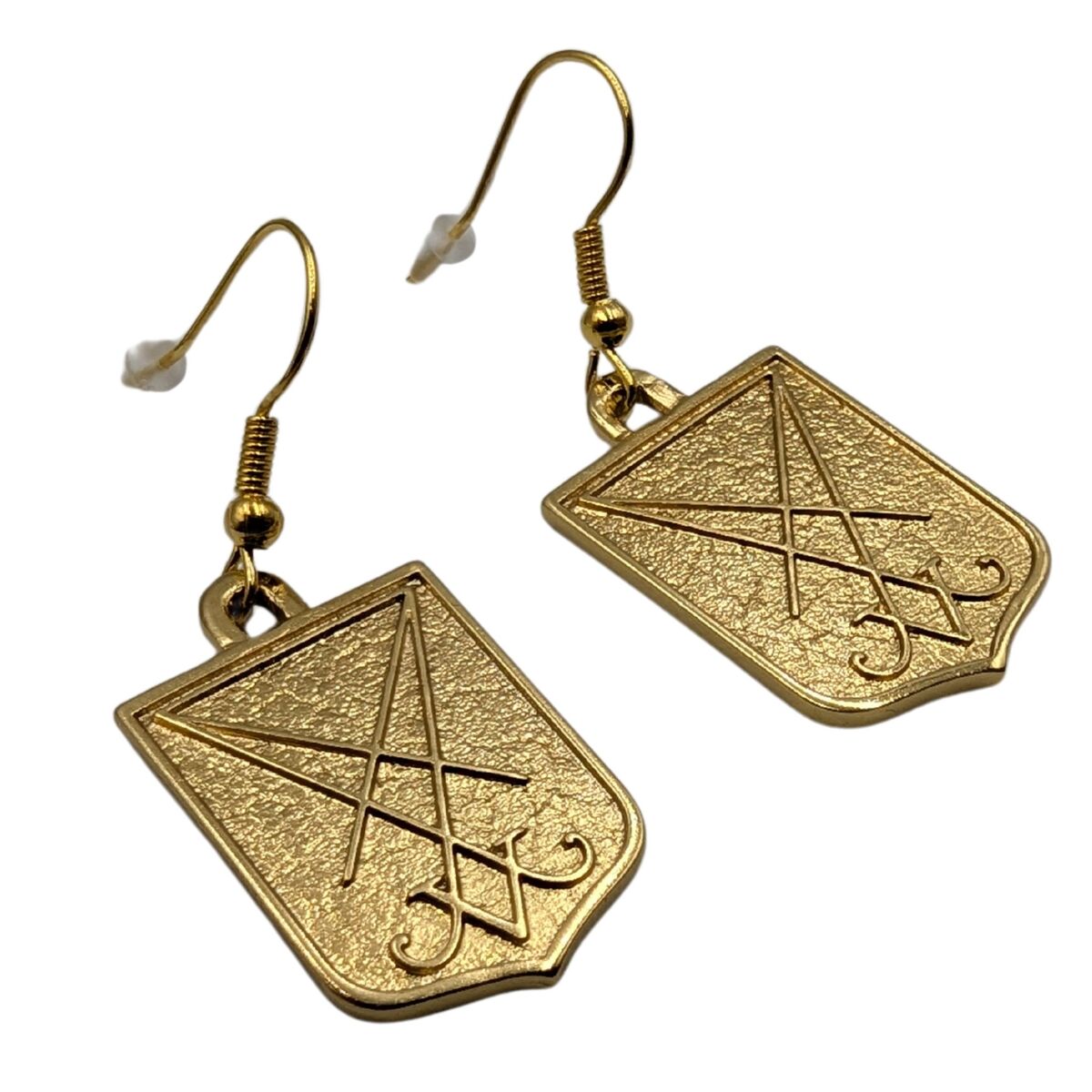 Lucifer sigil earrings