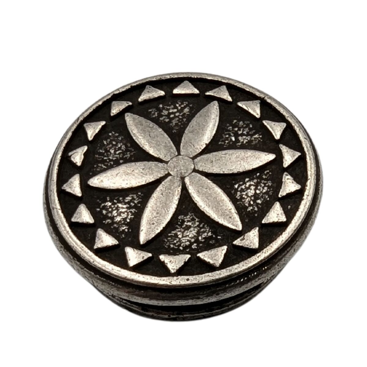 Perun's Shield paracord bead Silver plated