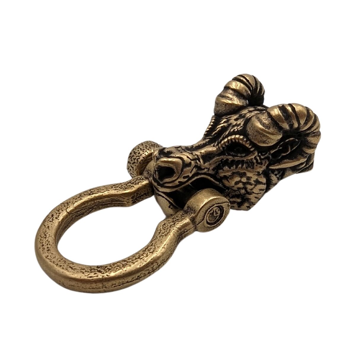 Goat head shackle clasp for paracord bracelet