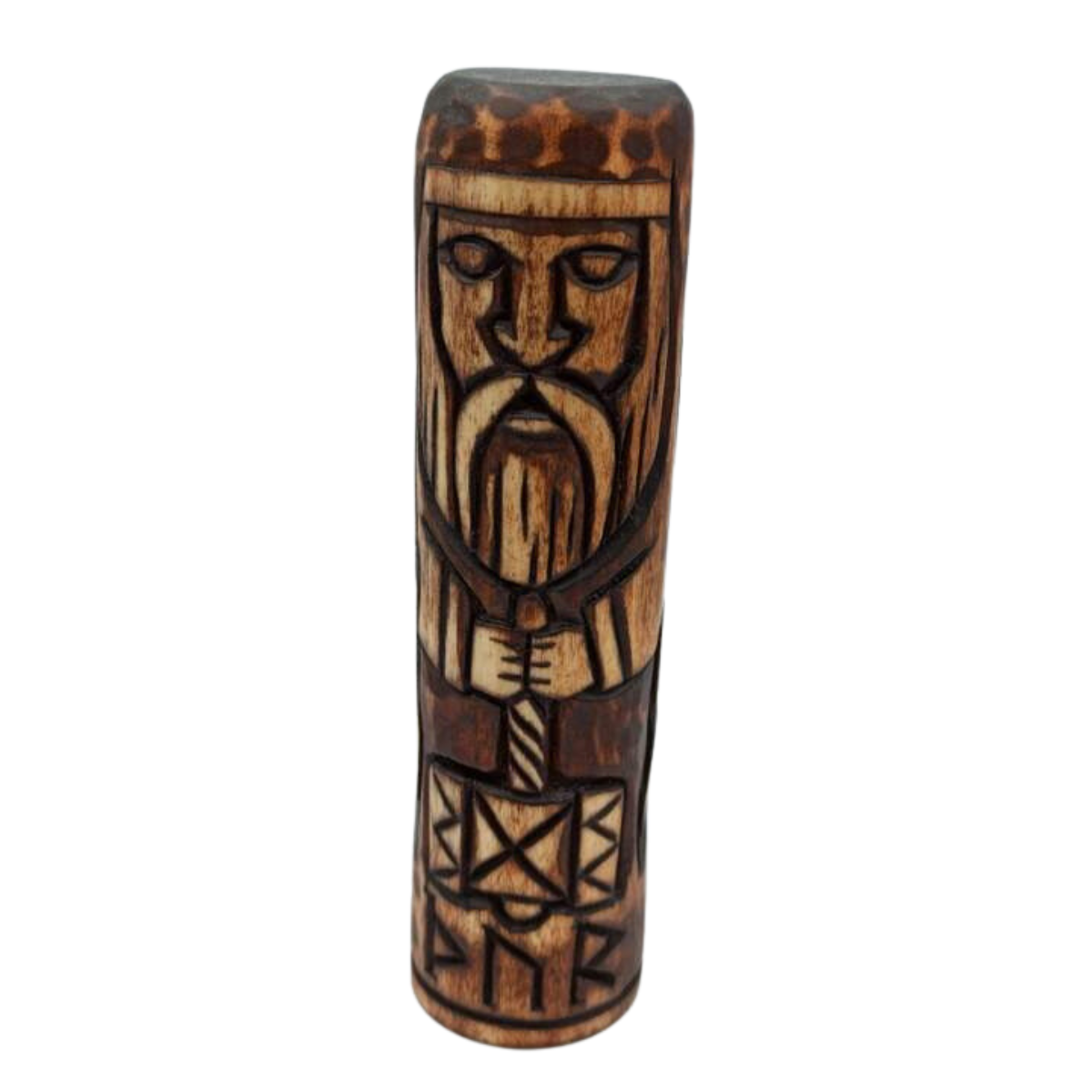 Thor wood carved figurine