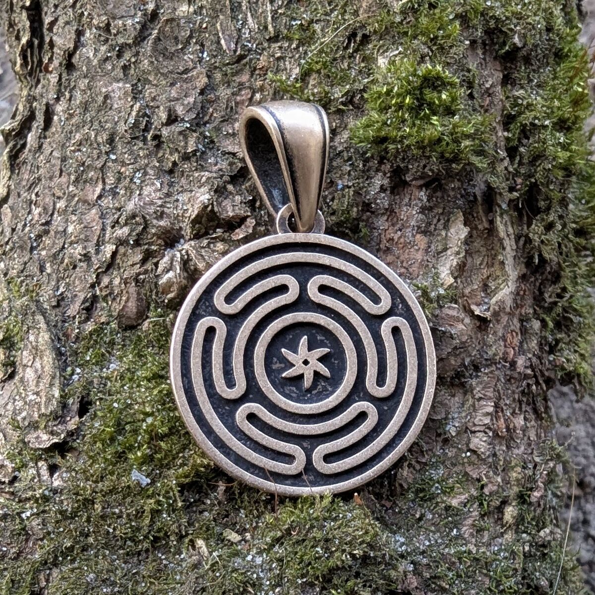 Wheel of Hecate pendant