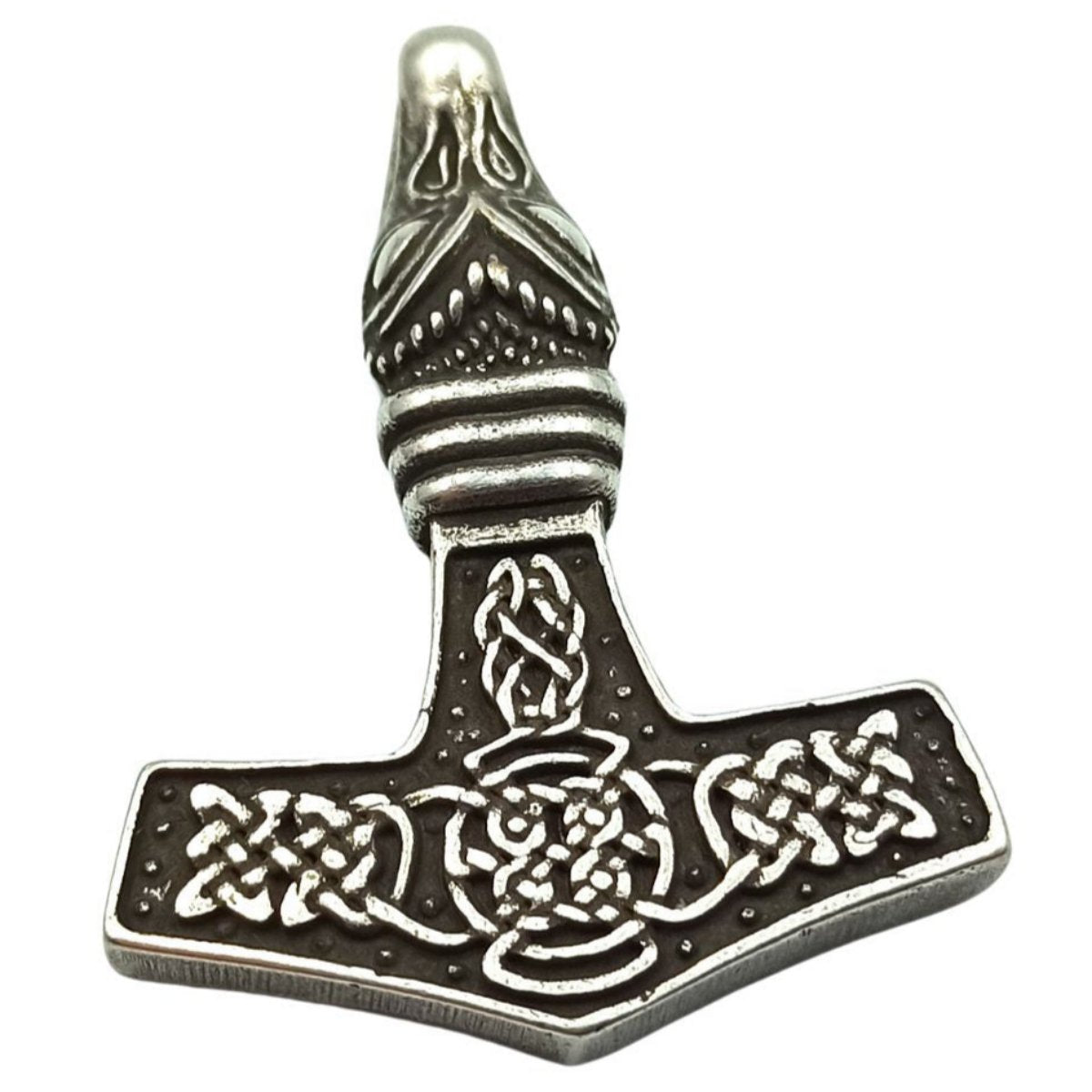 Mjolnir Dragon replica pendant Silver plating