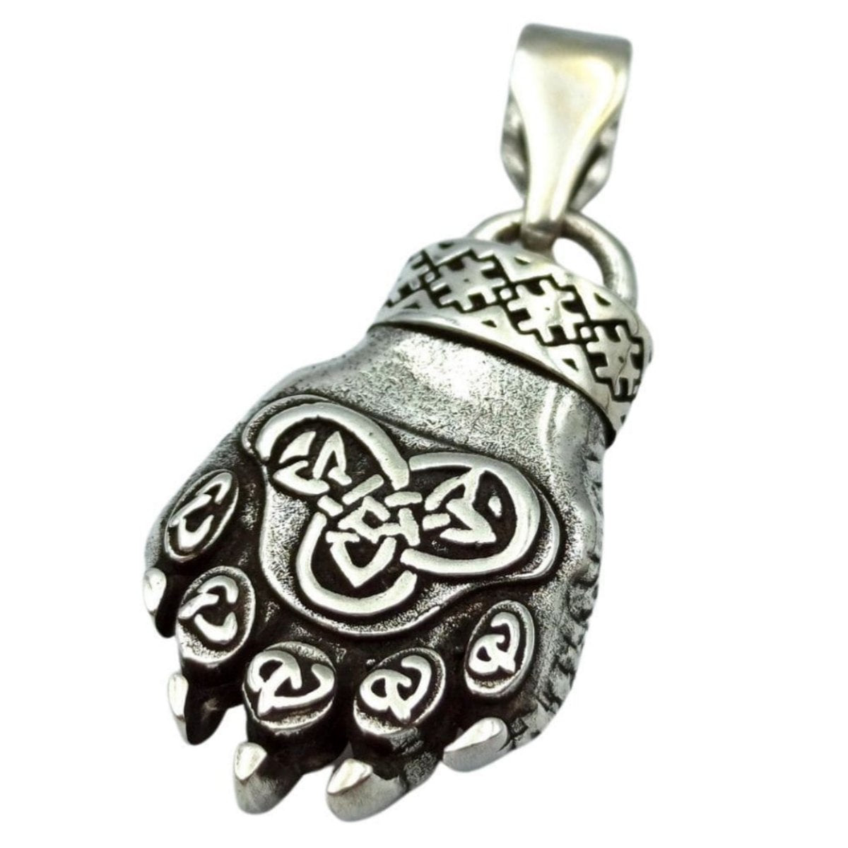 Bear paw pendant Slavic jewelry