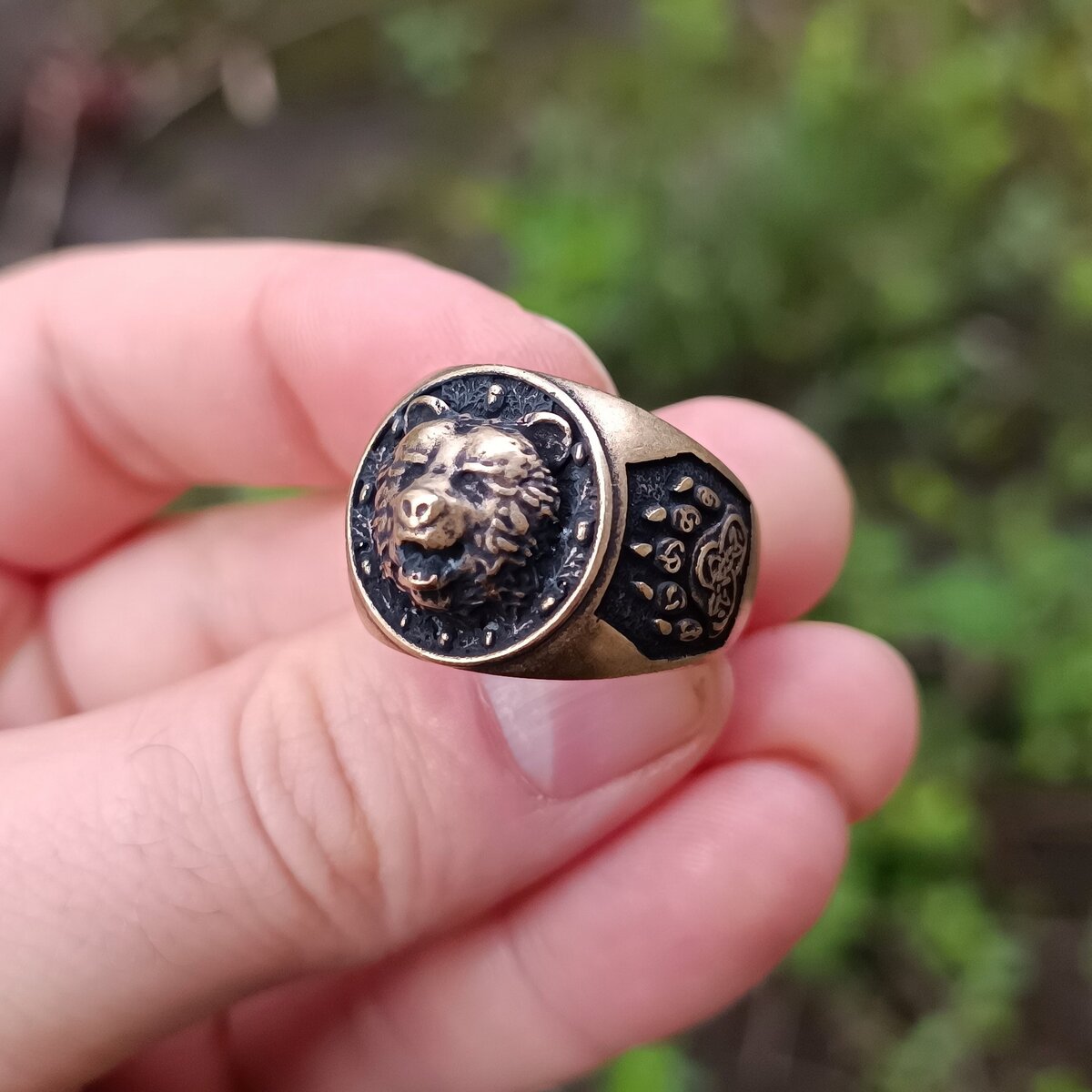 Viking bear ring v2