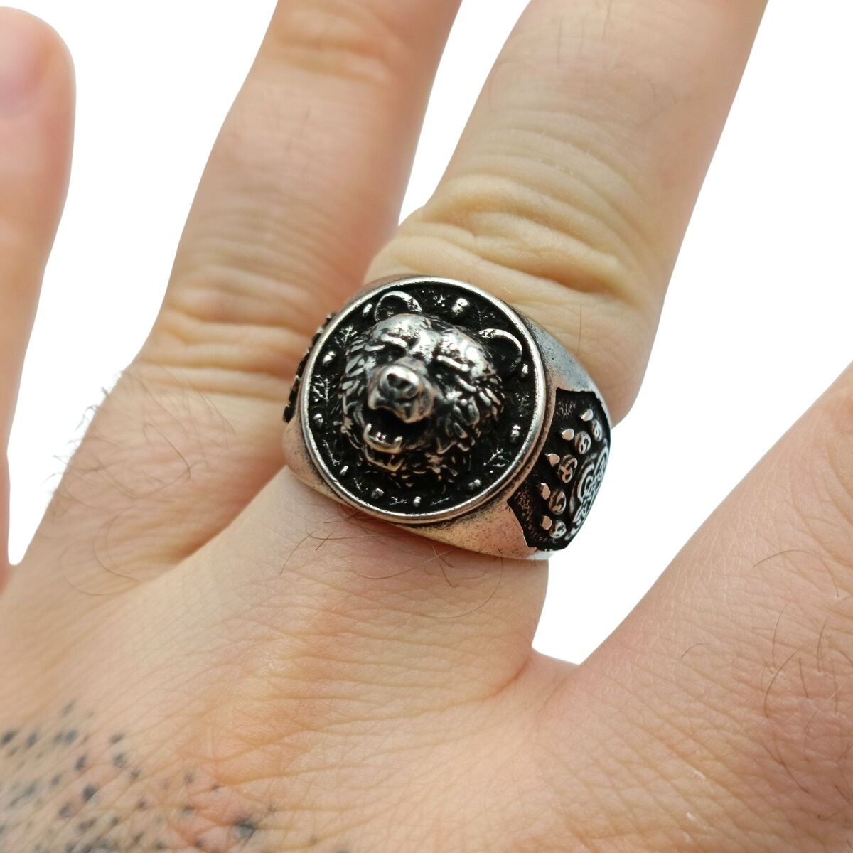 Viking bear ring v2