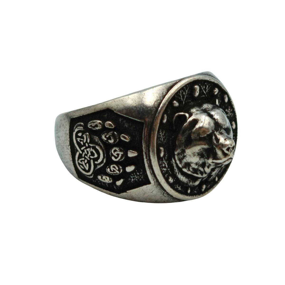 Viking bear ring