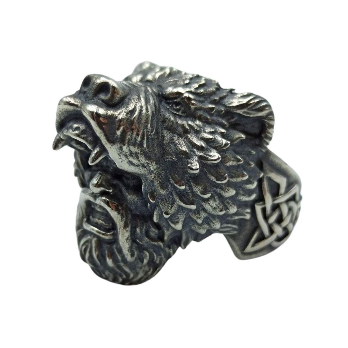 Berserk warrior ring 6 US Silver 925