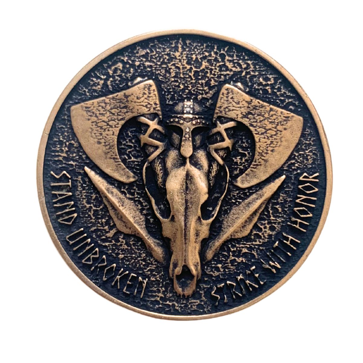 Wolf skull custom coin