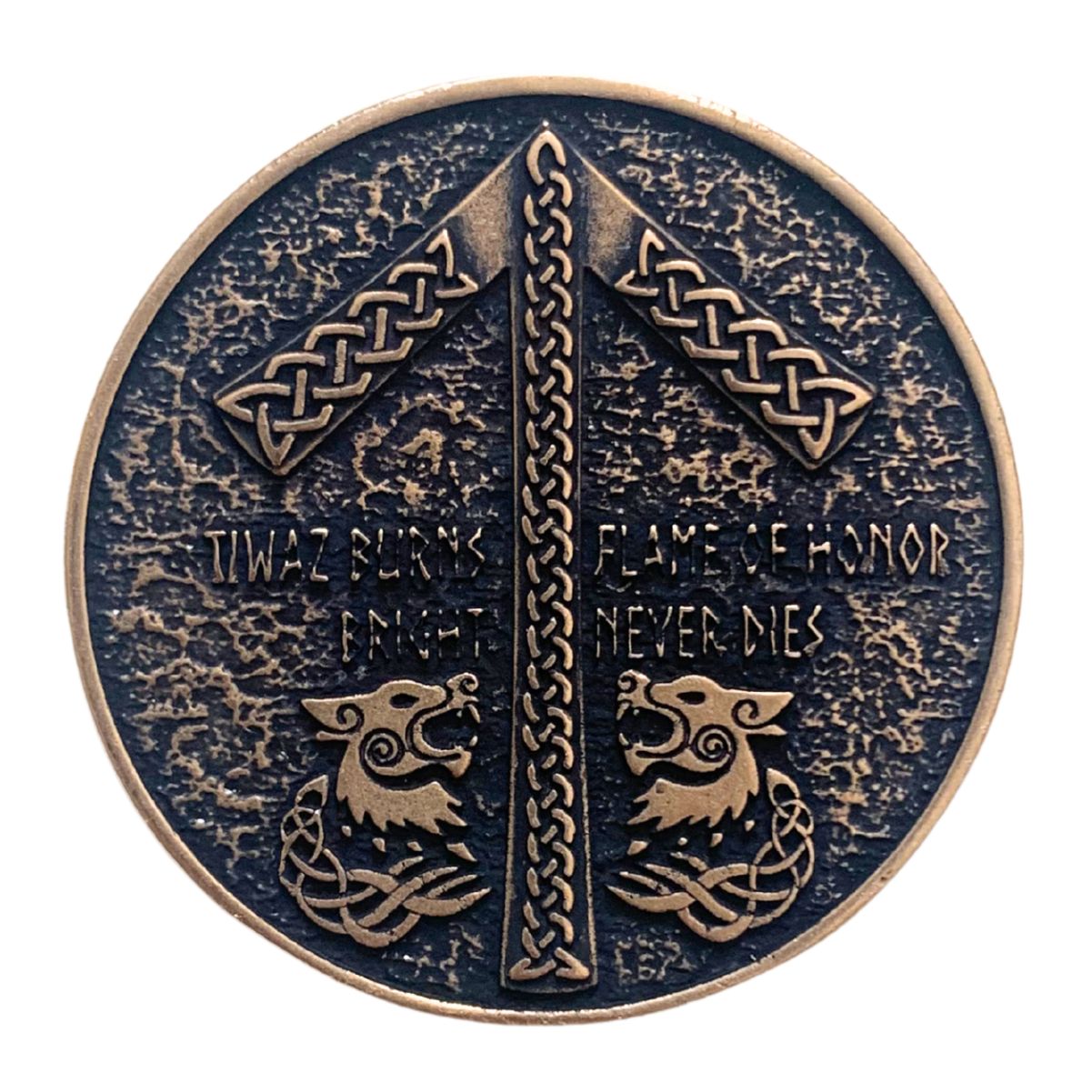 Wolf skull custom coin