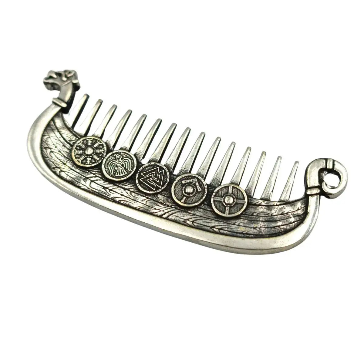 Drakkar beard Viking comb Silver 925