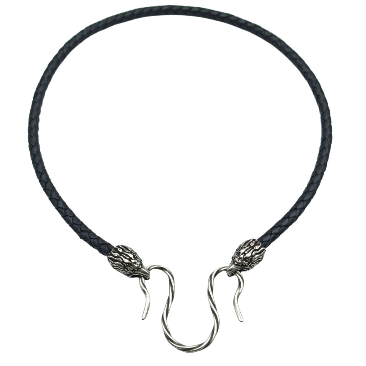 Eagle leather necklace 45 cm | 17 inch Silver 925