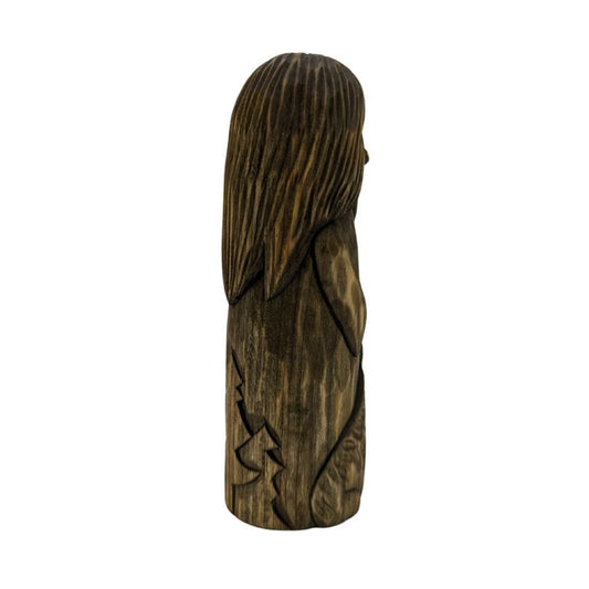 Freyr God wood carved statue