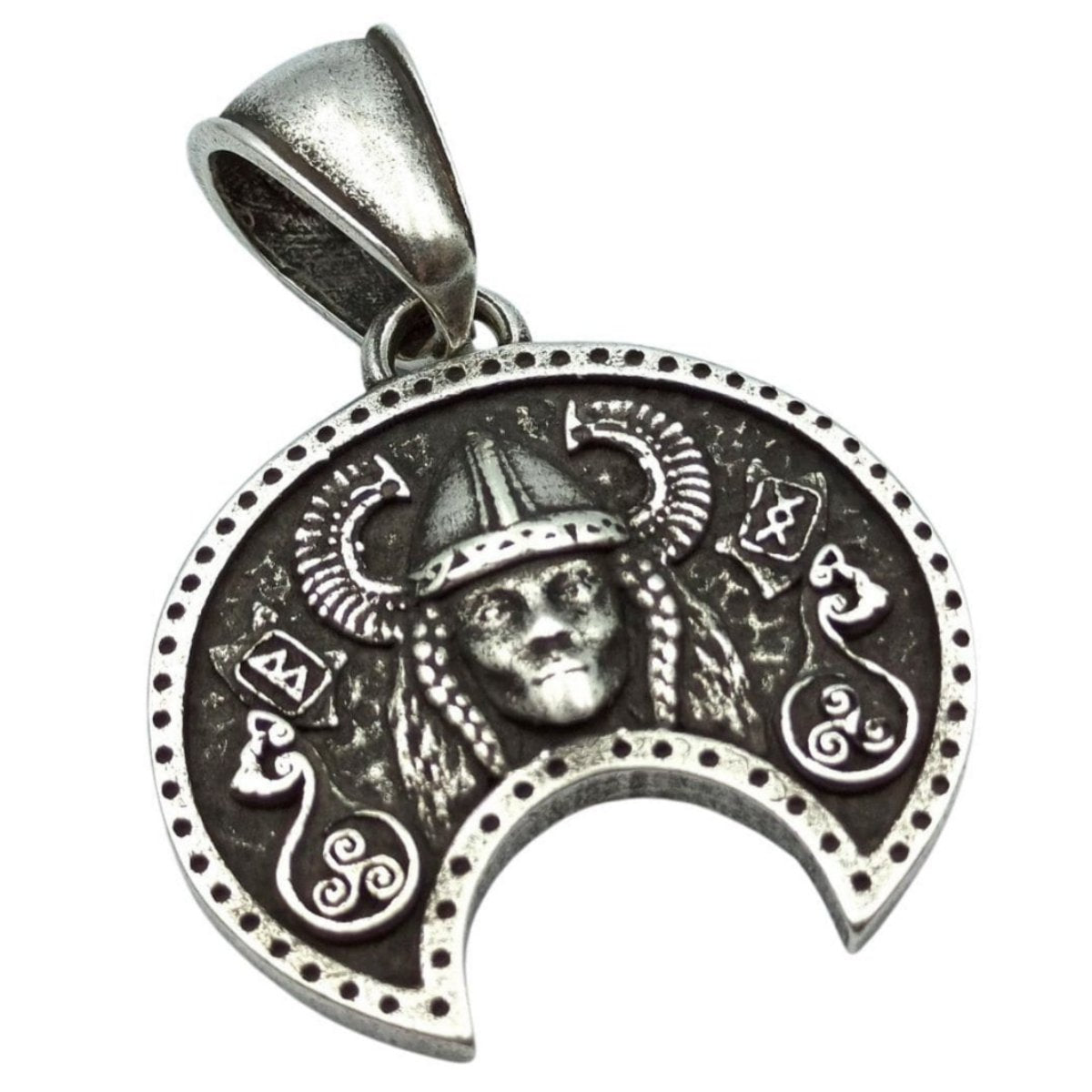Freya goddess pendant Silver plating